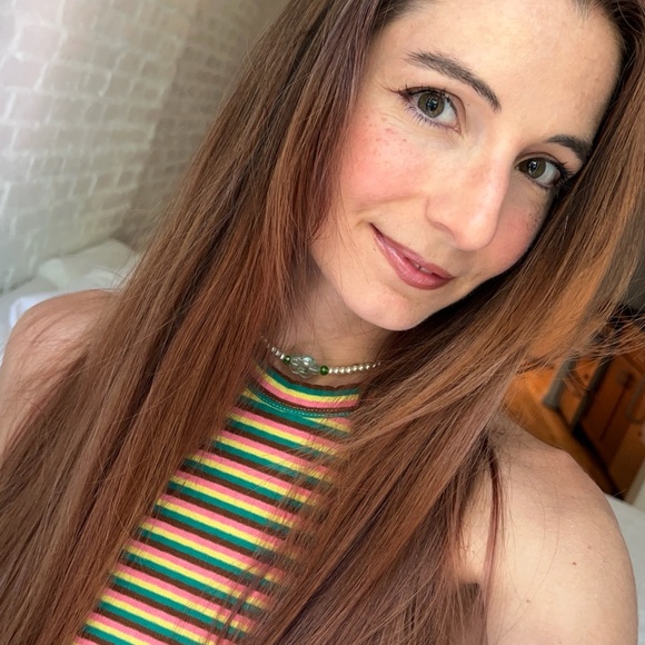 Only Ribbed Racer Neck Striped Tank Top - Picture 12 of 12